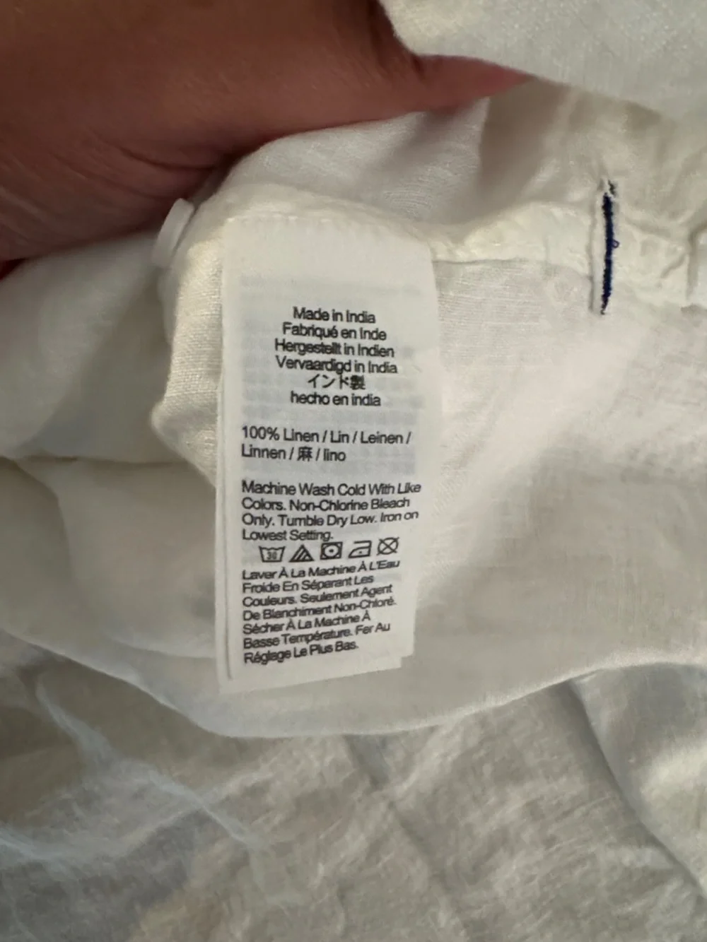 BAIRD MC NUTT IRISH LINEN FOR J. Crew White Irish Linen Shirt Classic Fit NWT